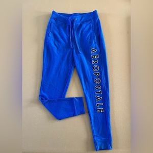 Aeropostale blue joggers, good condition. Size adult small.